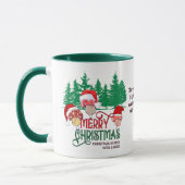 Mug Christian MERRY CHRISTMAS MUSHROOMS en forêt (Gauche)