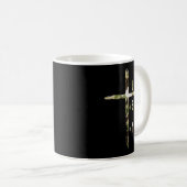Mug Christian One Cross Plus Three Nails Equals Forgiv (Devant droit)