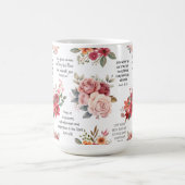 Mug Christian PRAYER Peach Floral (Centre)
