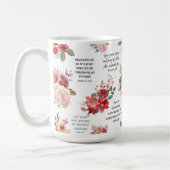 Mug Christian PRAYER Peach Floral (Gauche)