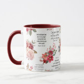 Mug Christian PRAYER SCRIPTURES Floral (Gauche)