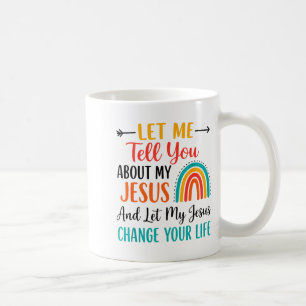 Mug Christian Rainbow Laissez-moi vous parler de mon J
