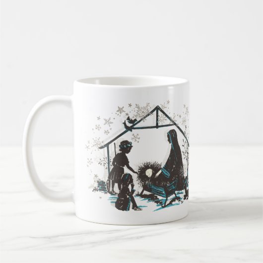Mug Christian Saint Bébé Jésus Noël Nativité Scène (Gauche)