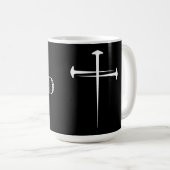 Mug Christian SAVÉ avec 3 Croix à ongles (Devant droit)