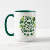 Mug Christian St. Patrick’s Day Shamrock Blessed  (Gauche)