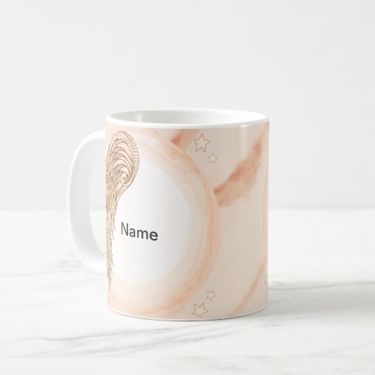 Mug Christian un ange aile (Devant gauche)