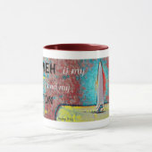 Mug Christian Yahweh est ma Lumière et mon Salut (Centre)