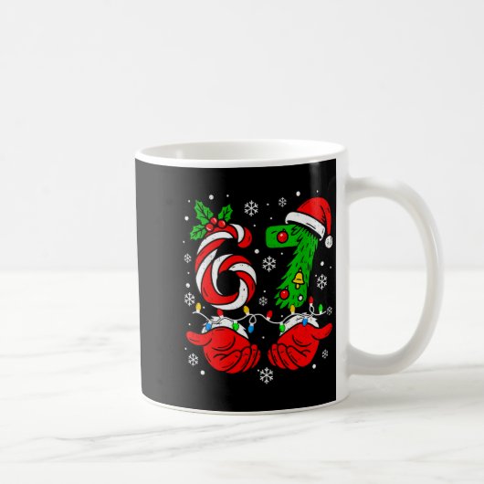 Mug Christmas 67 Candy Cane Six Seven Meme Lights Sant (Droite)
