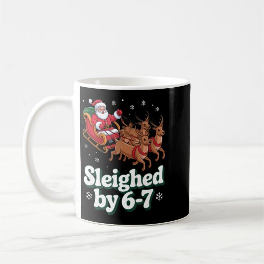 Mug Christmas 67 Funny Xmas Six Seven Ugly Sweater 6-7 (Gauche)