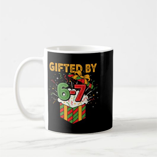 Mug Christmas 67 Meme Design Funny Six Seven Hands 6 7 (Gauche)