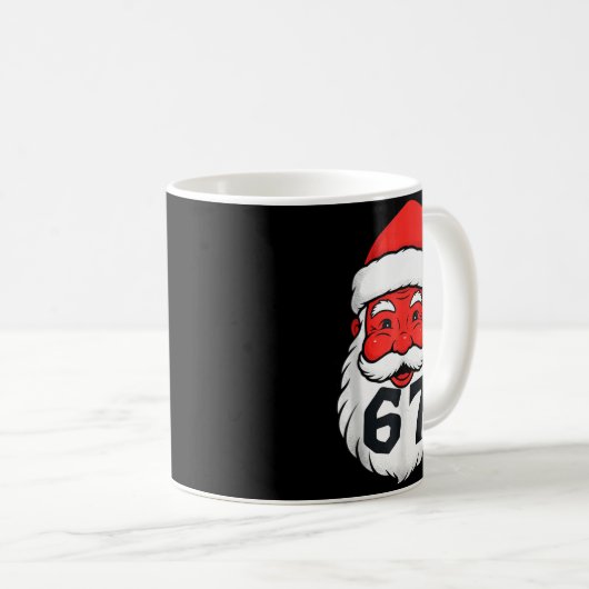 Mug Christmas 67 Meme Design Funny Six Seven Hands 6 7 (Devant droit)