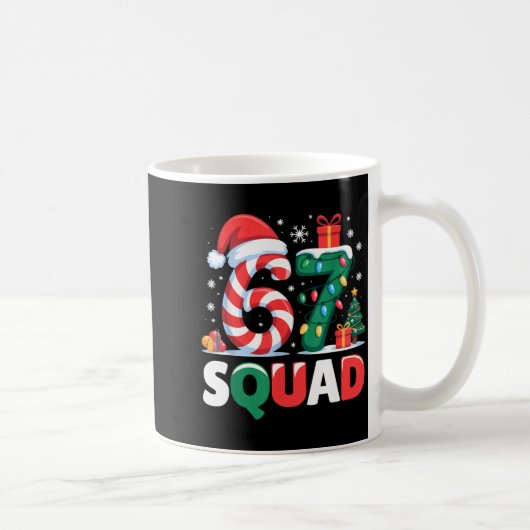 Mug Christmas 67 Squad Brainrot Funny Candy Cane Light (Droite)