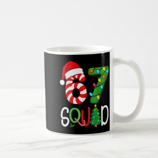 Mug Christmas 67 Squad Funny Candy Cane And Lights Xma (Droite)