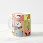 Mug Christmas Advent : Collection d'éléments Doodle (Devant gauche)
