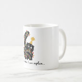 Mug Christmas Aesthetic Santa Cat Cute Funny (Devant droit)