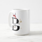 Mug Christmas Alphabet Collection – Letter B Design (Devant gauche)