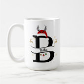 Mug Christmas Alphabet Collection – Letter B Design (Gauche)