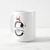 Mug Christmas Alphabet Collection – Letter C Design (Devant gauche)