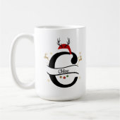 Mug Christmas Alphabet Collection – Letter C Design (Gauche)