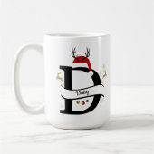 Mug Christmas Alphabet Collection – Letter D Design (Gauche)