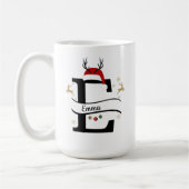 Mug Christmas Alphabet Collection – Letter E Design (Gauche)
