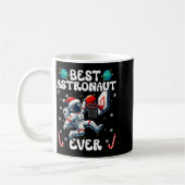 Mug Christmas Astronaut Ever Santa Hat Snowflakes Cand (Gauche)