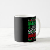 Mug Christmas Awesome Like My Daughter Santa Hat Ugly (Devant droit)