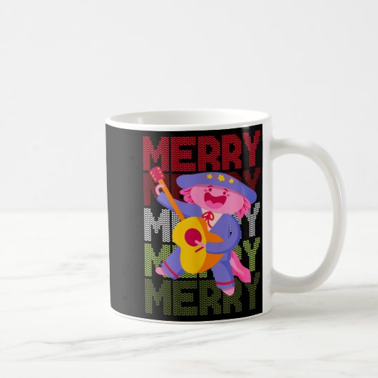 Mug Christmas Axolotl Ugly Sweater Funny Christmas Sno (Droite)