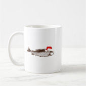 Mug Christmas B Fishing Wearing Santa Hat  (Gauche)