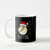 Mug Christmas Baseball Sister Xmas Santa Hat Kids Boys (Gauche)