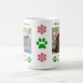 Mug Christmas Best Chat Papa Ever Photo pour animaux (Centre)