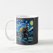 Mug Christmas Bigfoot Santa Hat Van Gogh Starry Night  (Gauche)