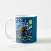 Mug Christmas Bigfoot Santa Hat Van Gogh Starry Night  (Gauche)