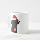 Mug Christmas Black Labrador Retriever (Devant gauche)