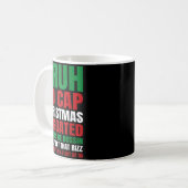 Mug Christmas Bruh No Cap Cookies Bussin Funny Rizz Me (Devant gauche)