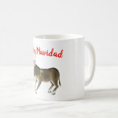 Mug Christmas Burro Feliz Navidad Personnalisable (Devant droit)