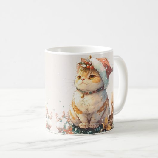 Mug Christmas Cat (Devant droit)