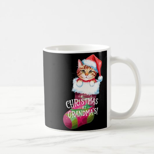 Mug Christmas Cat _ Christmas At Grandma Cat _ Cute Ca (Droite)