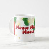 Mug Christmas Cat Meow (Devant gauche)