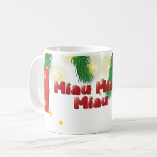 Mug Christmas Cat Miau (Devant gauche)