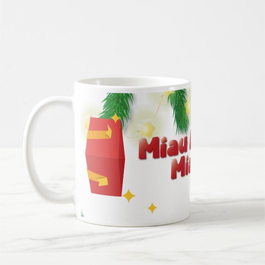 Mug Christmas Cat Miau (Gauche)