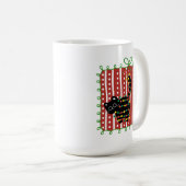 Mug Christmas Cat Tangled in Lights – Cute Funny (Devant droit)