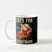 Mug Christmas Cats For Everybody Santa Lover Holiday (Gauche)