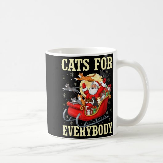 Mug Christmas Cats For Everybody Santa Lover Holiday (Droite)