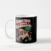 Mug Christmas Chaos Coordinator Xmas Puppy Funny Puggl (Gauche)