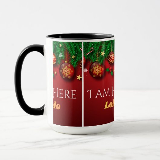 Mug “Christmas Cheer – I Am Here” (Gauche)