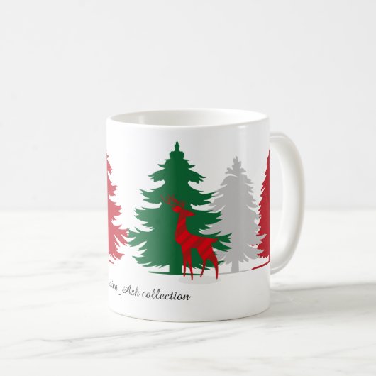 Mug Christmas color trees (Devant droit)