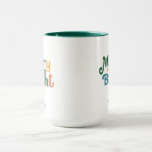 Mug Christmas Colorful merry and bright Personalized (Centre)