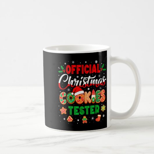Mug Christmas Cookie Tester Taster Baking Crew Toddler (Droite)