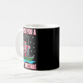 Mug Christmas Costume Fisherman Fishing Funny Cool San (Devant gauche)